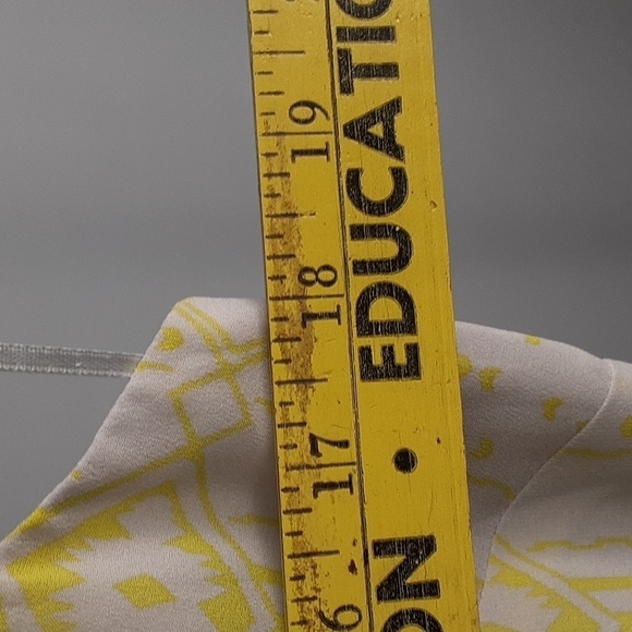 J. CREW Gray & Yellow Racerback Midi Side Slit Sheath Dress - Picture 6 of 12